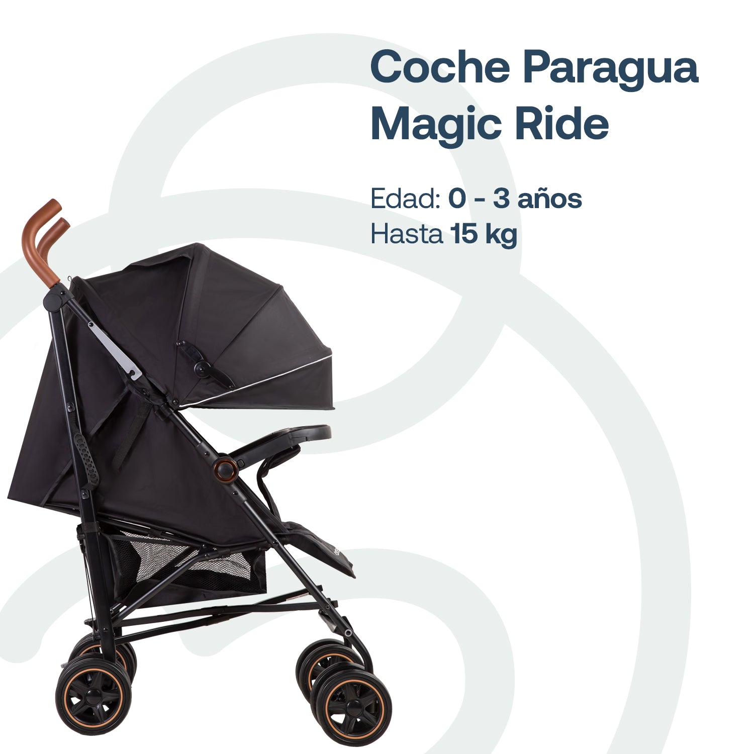 Coche Paragua Magic Ride Negro