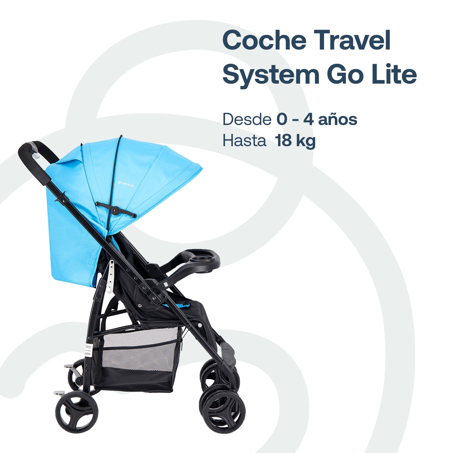 Coche Travel System Go Lite Azul