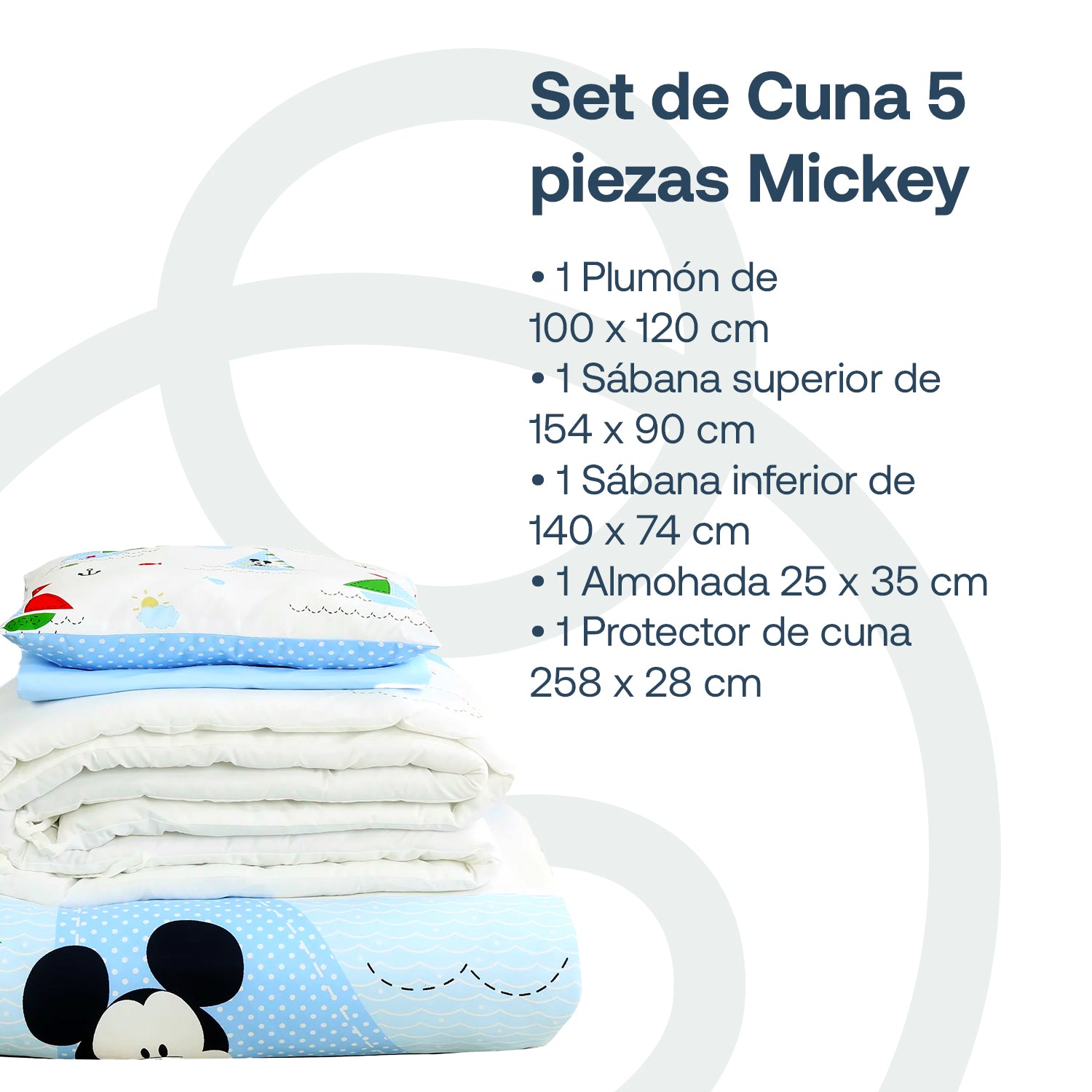 Set de Cuna 5 piezas Mickey