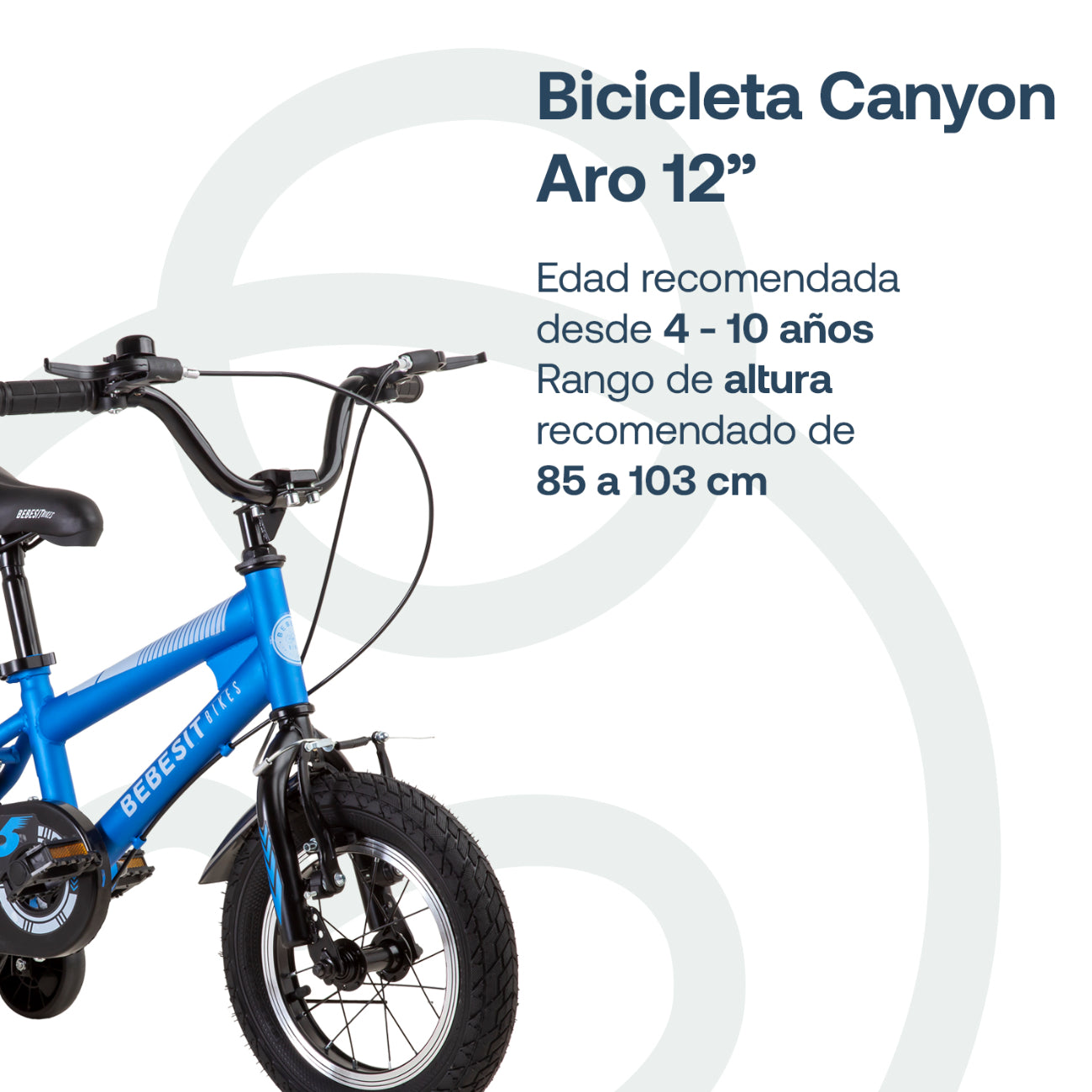 Bicicleta Infantil Canyon Aro 12 Azul