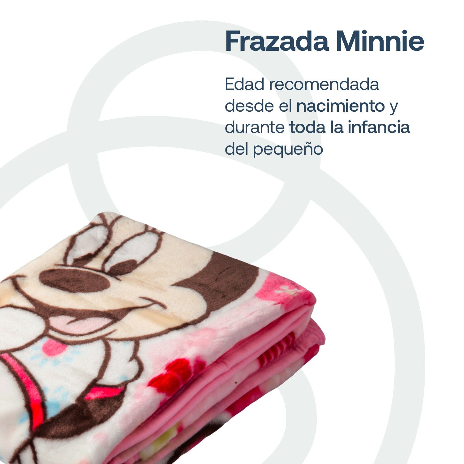 Frazada Minnie Rosada