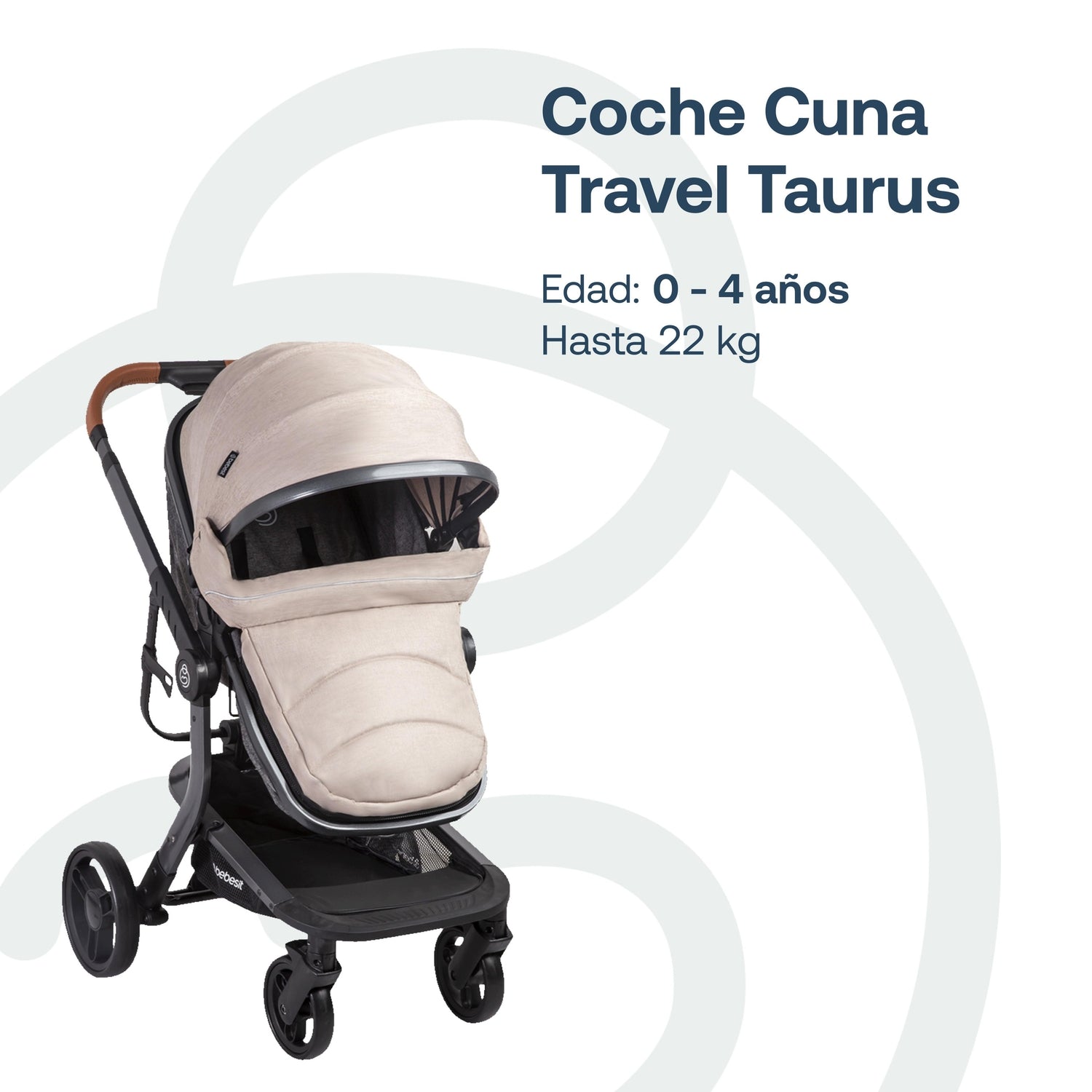 Coche Cuna travel system Taurus Beige