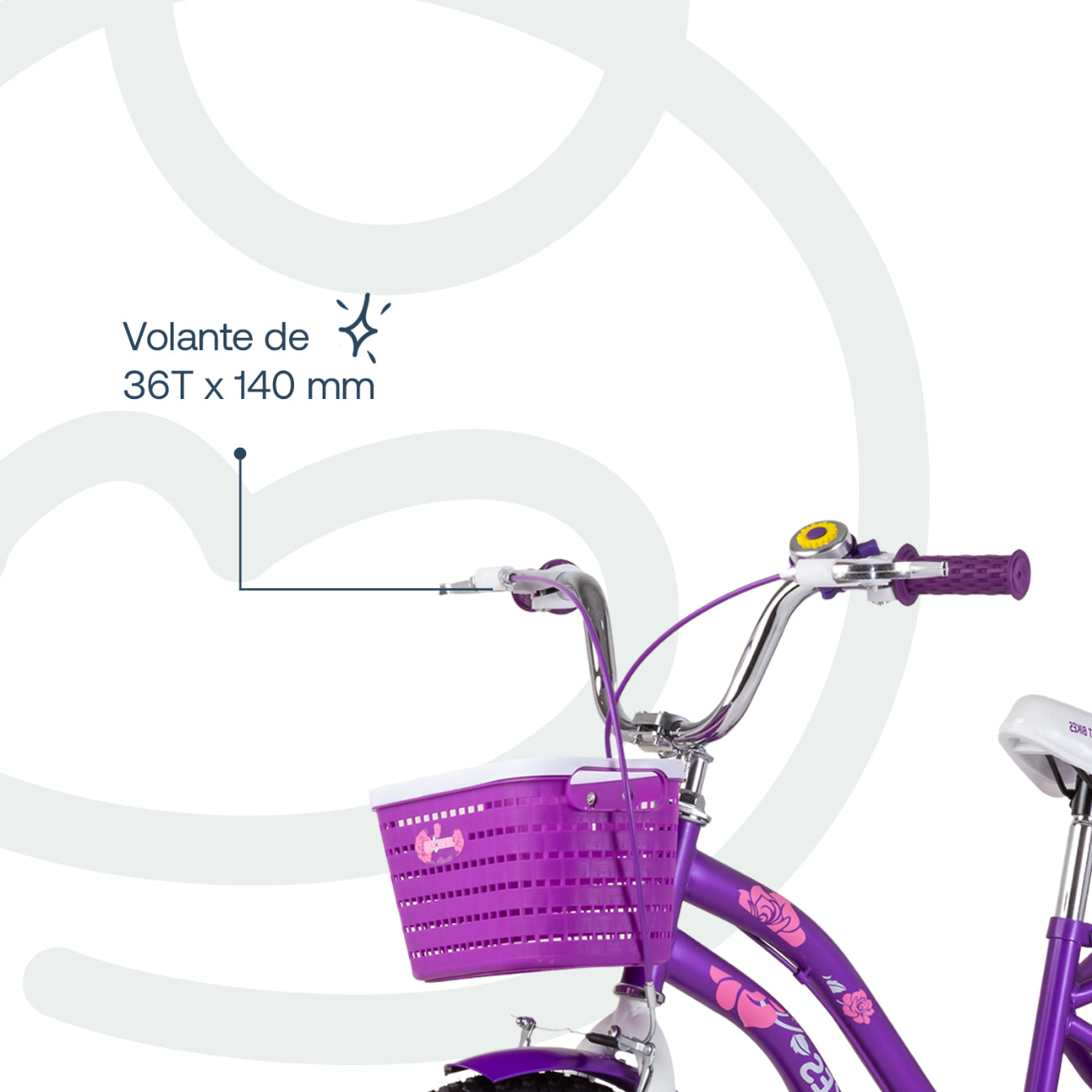 Bicicleta Infantil Queen Aro 20 Morada