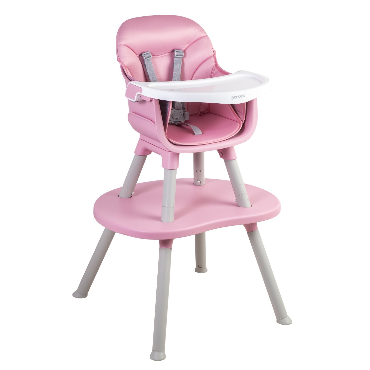 Silla de Comer Baby Desk 4 en 1 Rosado