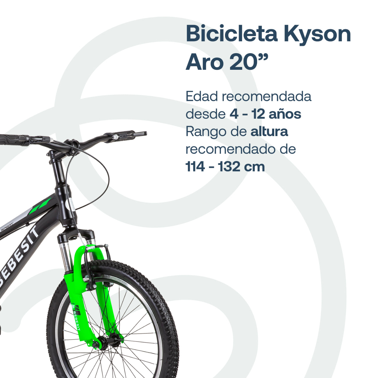 Bicicleta Infantil  Kyson Aro 20 Verde