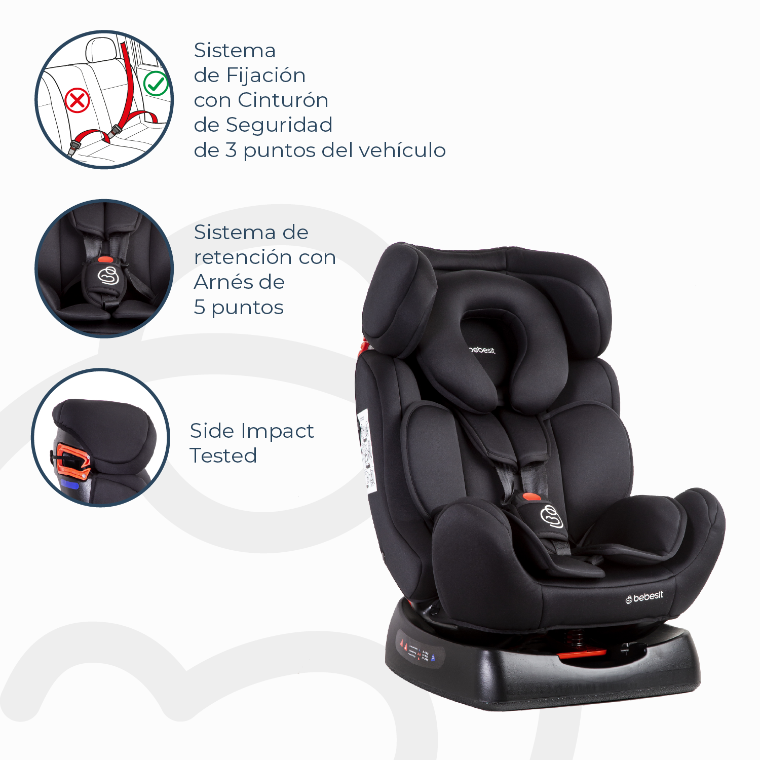 Silla de Auto Convertible Orbit LX Negro