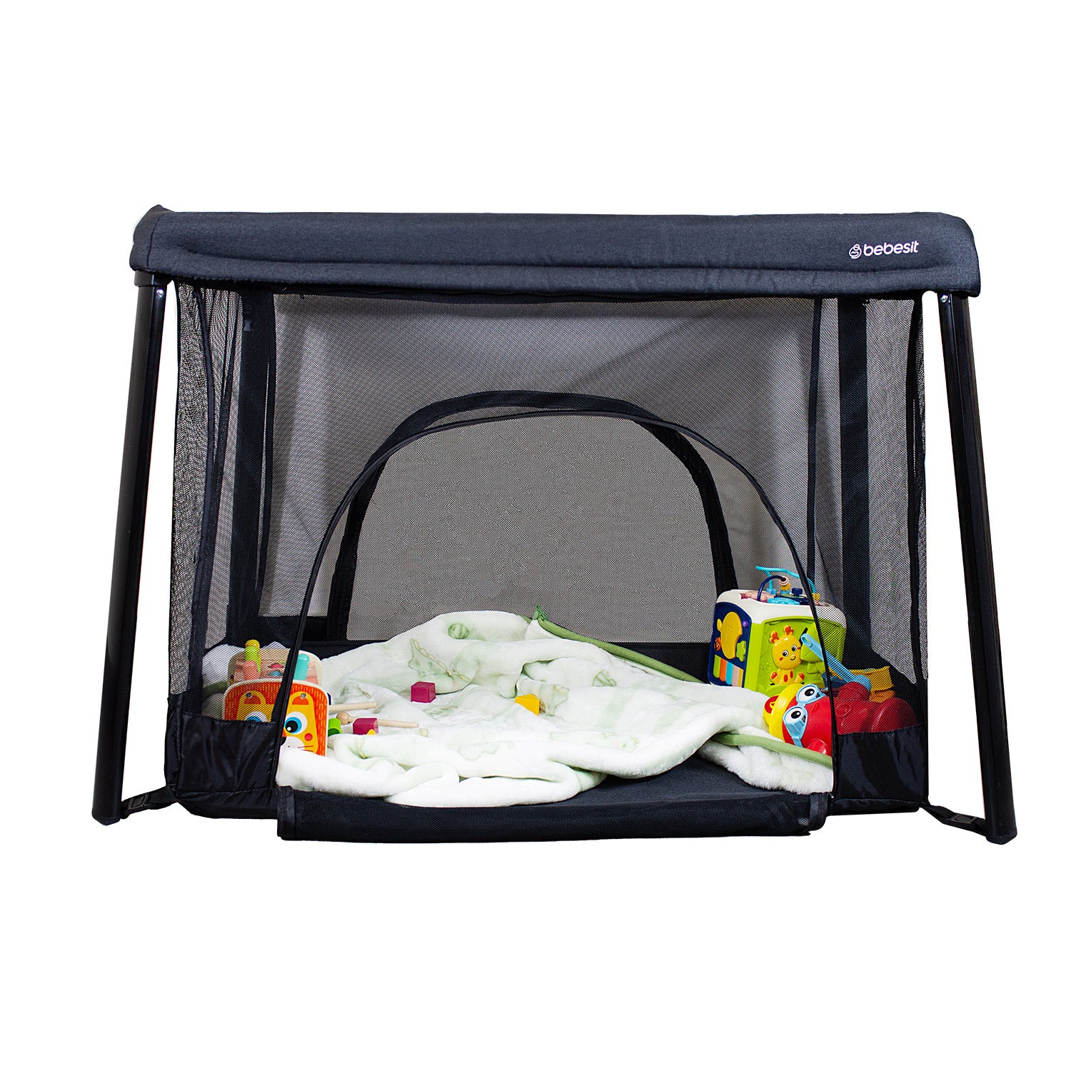 Cuna Corral 3 en 1 Eclipse Safe & Sleep Negro Bebesit