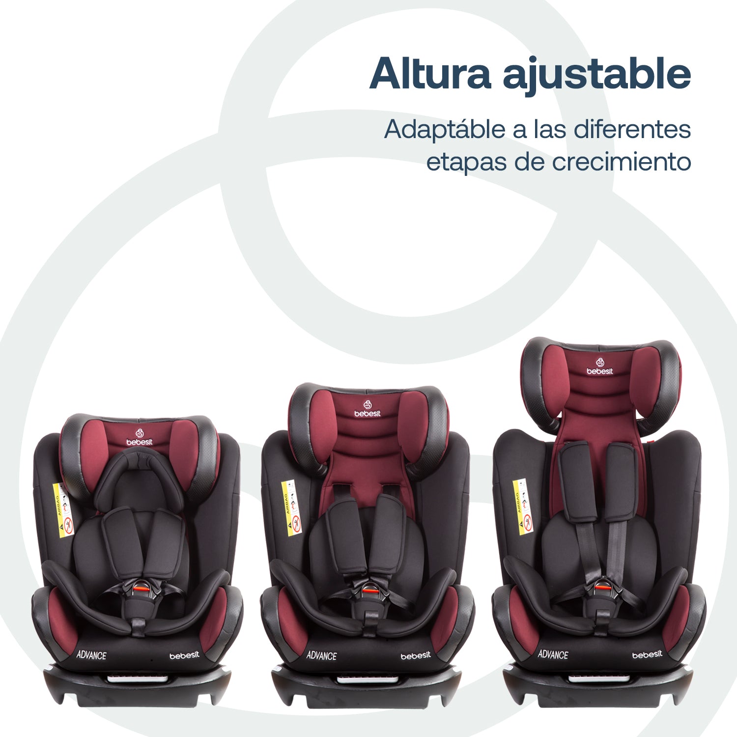 Silla de Auto Convertible Advance Roja