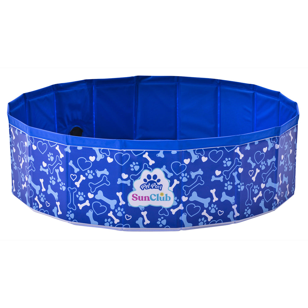 Piscina Bañera Plegable para Mascotas Azul