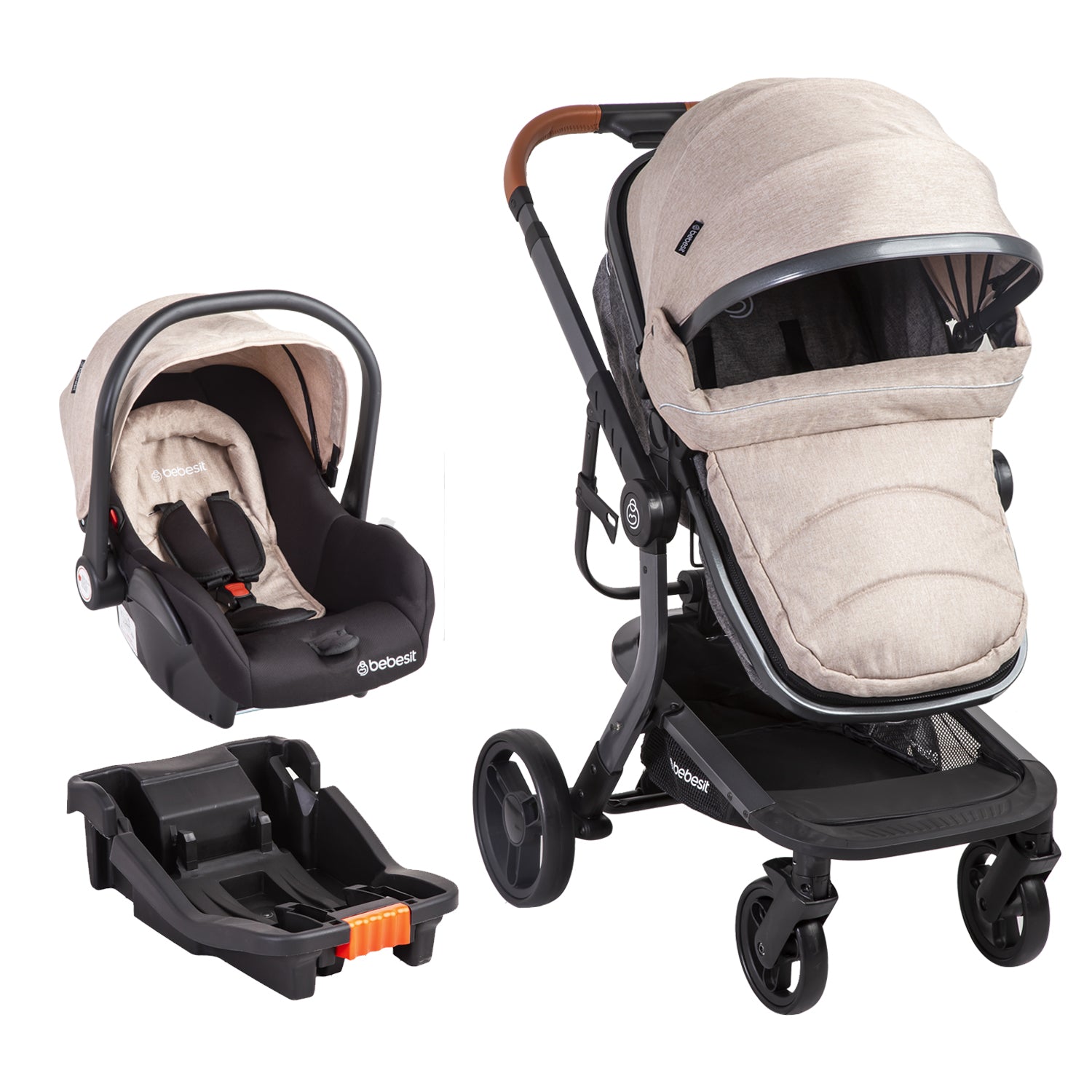 Coche Cuna travel system Taurus Beige