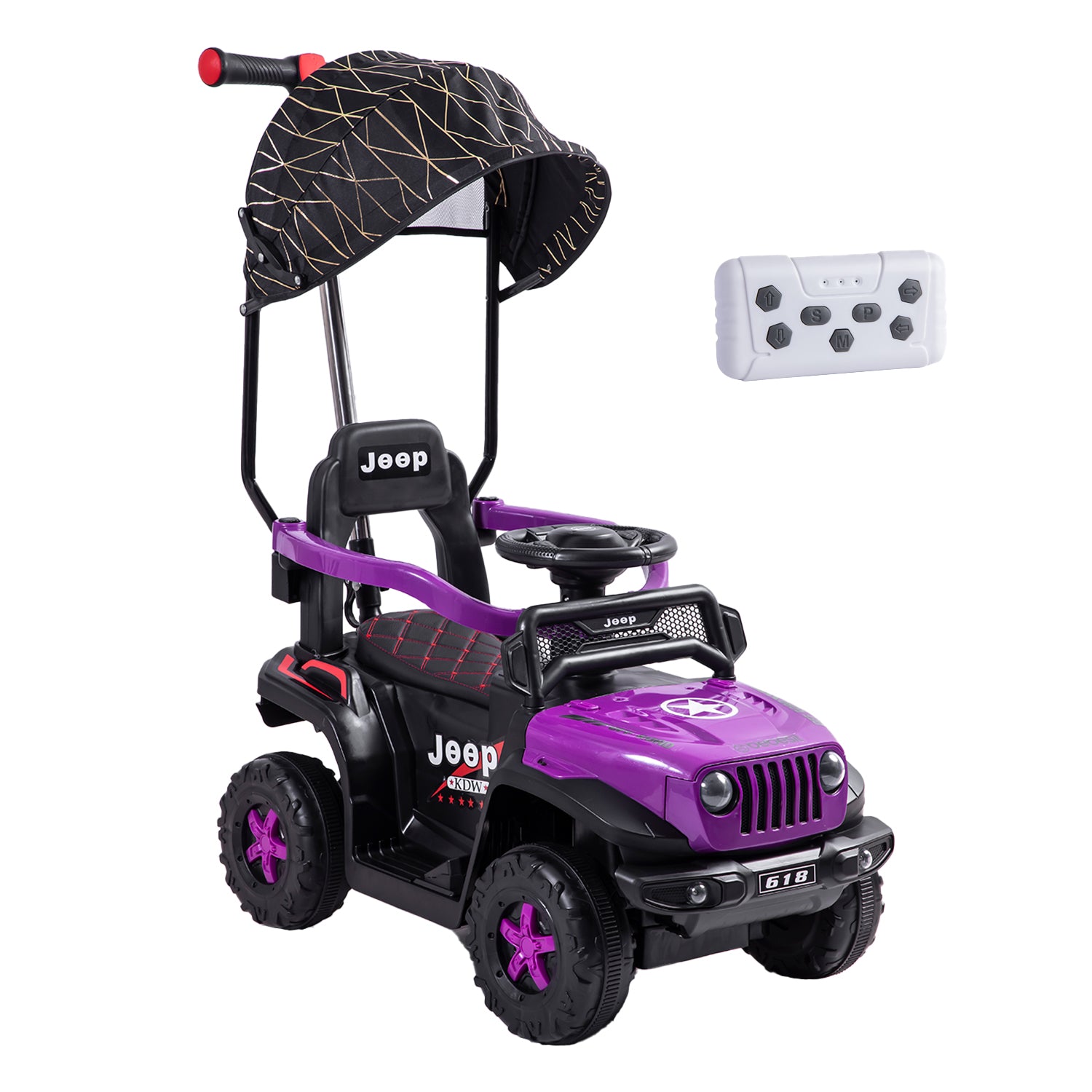 Auto Correpasillo Eléctrico Cruiser Morado Bebesit
