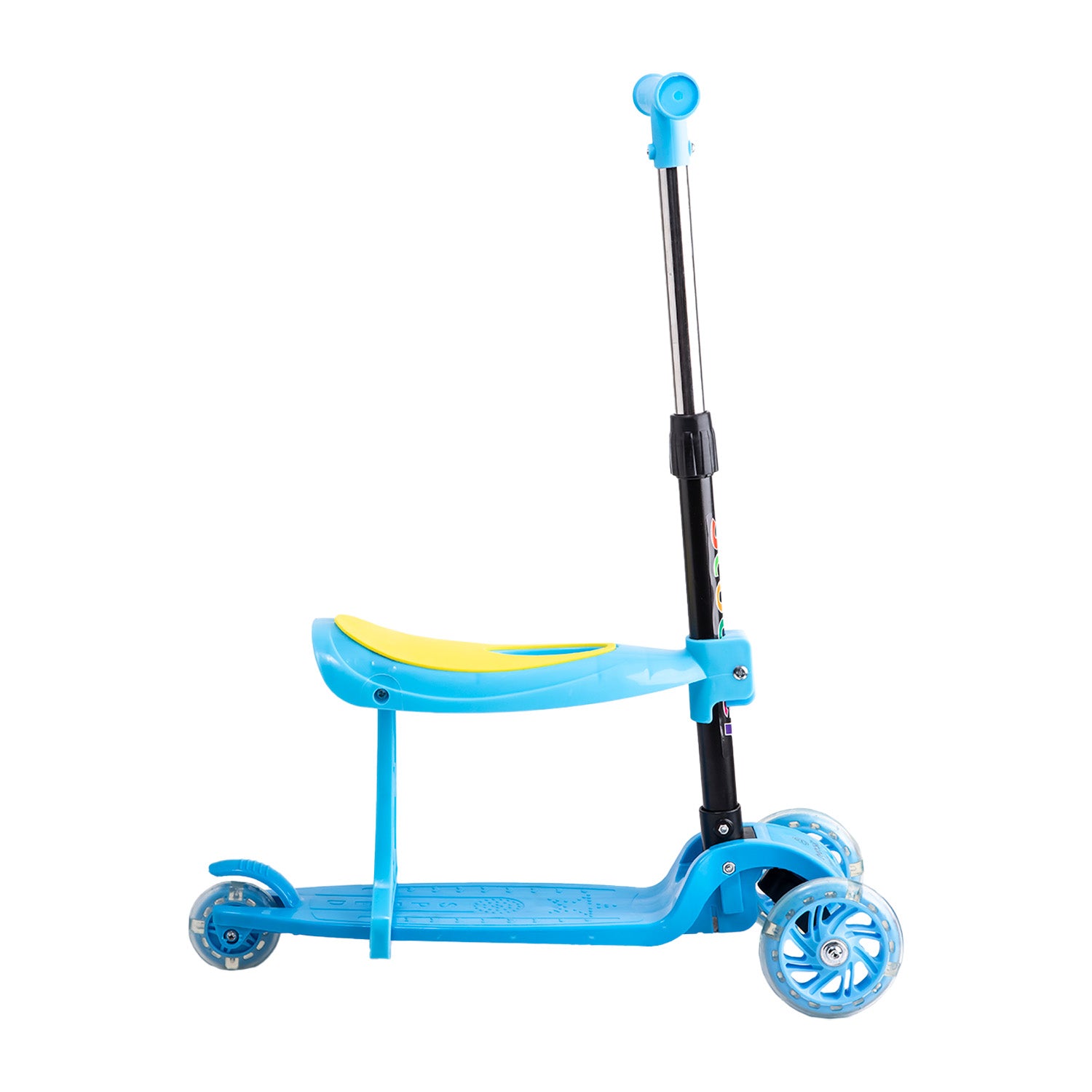 Scooter Monopatín 2 en 1 con Asiento Niño Plegable XT04 Azul