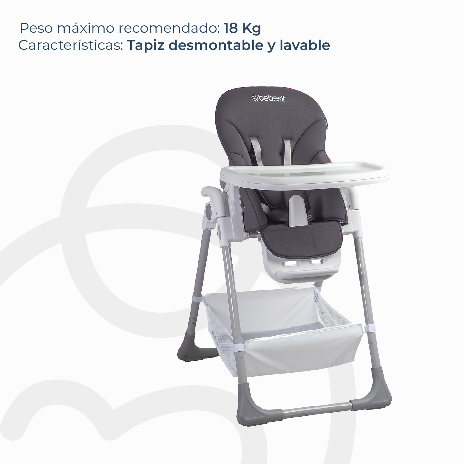 Silla de Comer Snack LX Gris