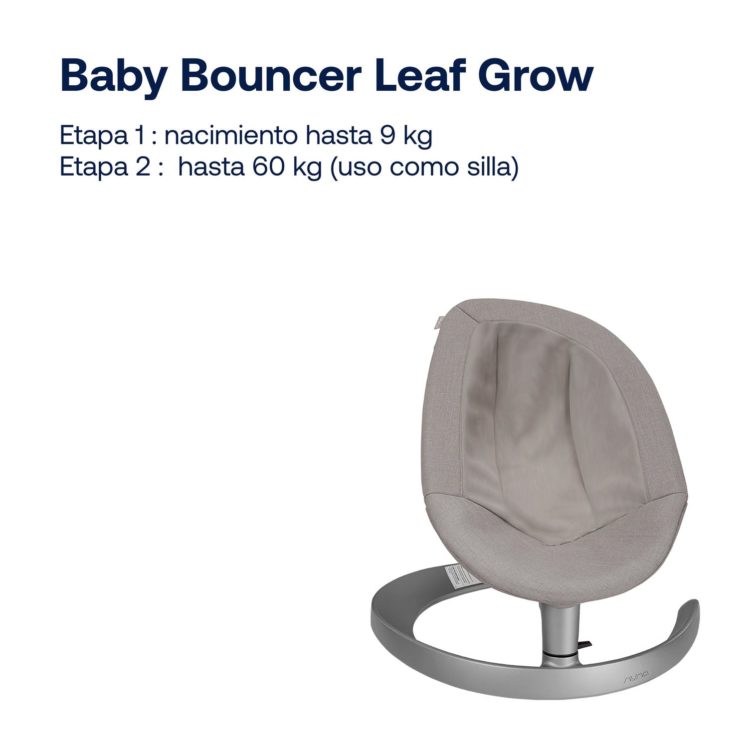 Baby Bouncer Leaf Grow Quartz Nuna