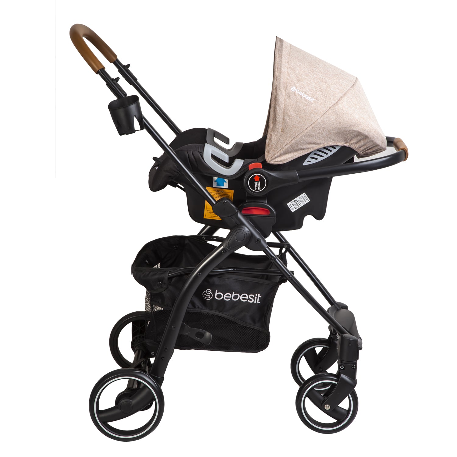 Coche Cuna travel system Fénix Beige