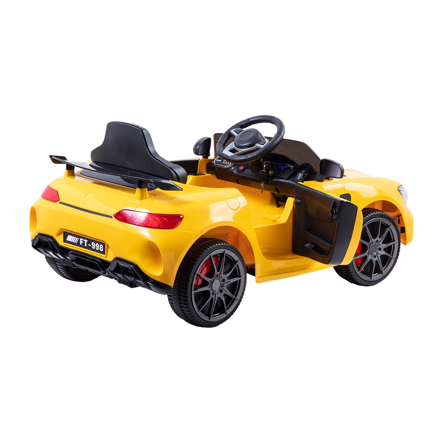 Auto a Batería Eléctrico Coupe Amarillo Bebesit