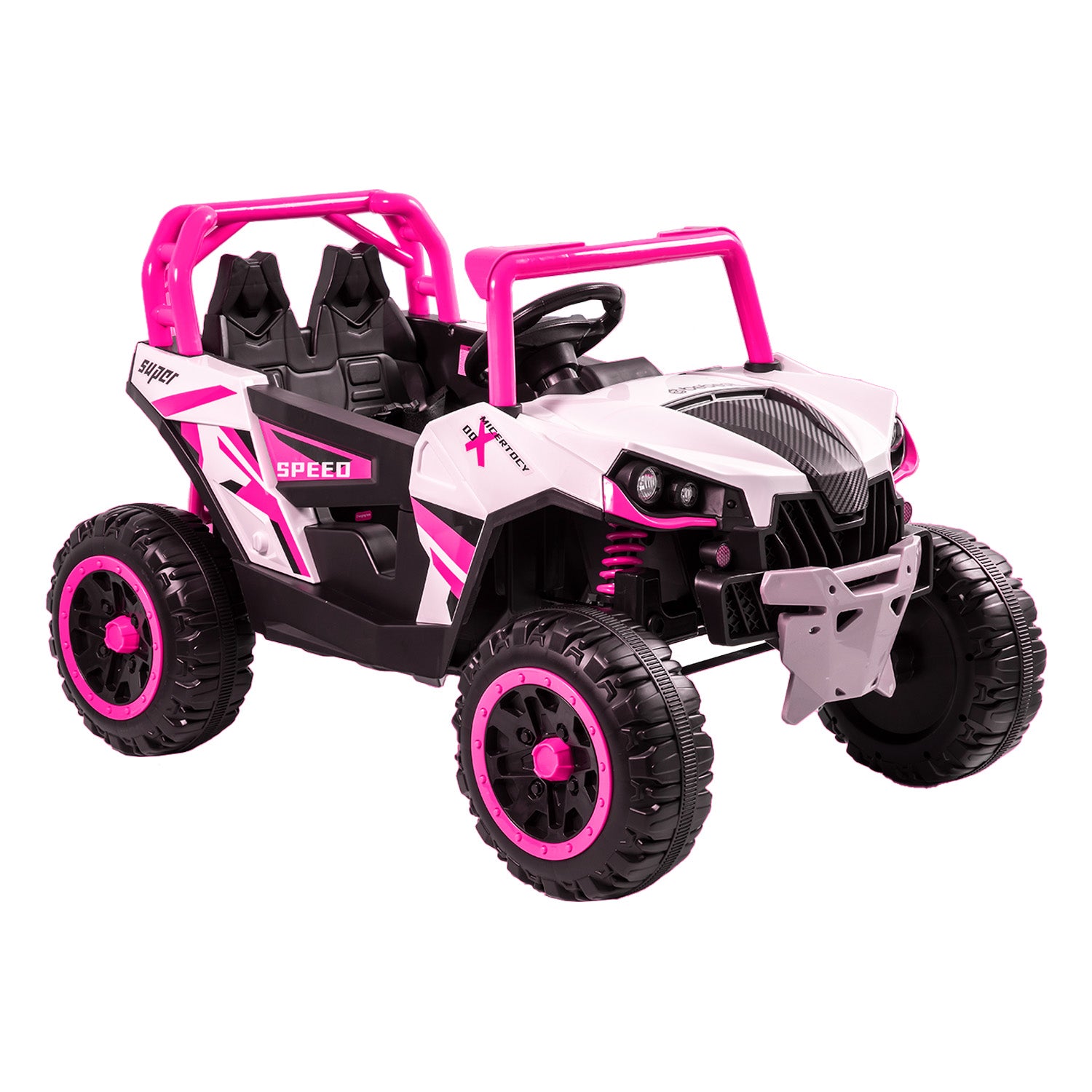 Camioneta Eléctrica todo terreno con control remoto Explorer Rosa Bebesit