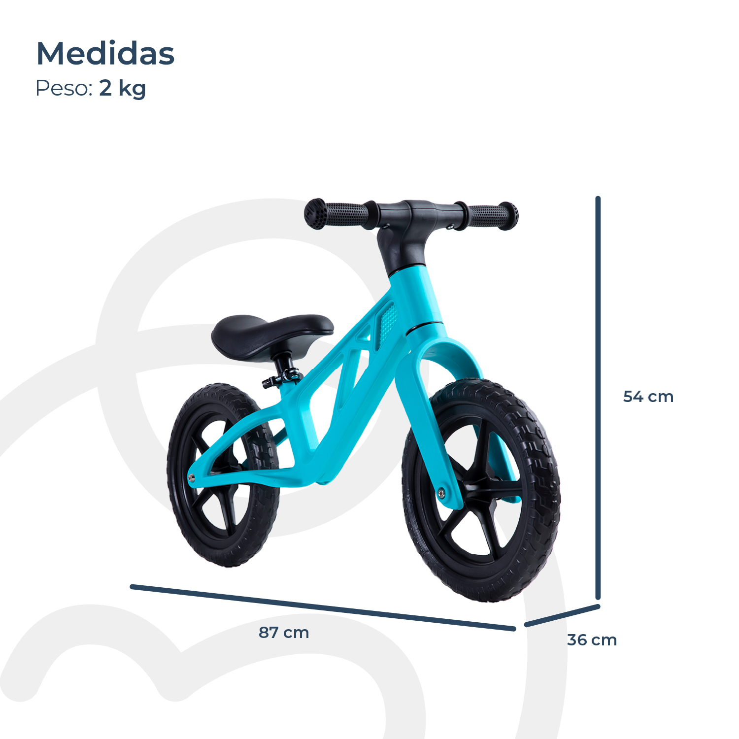 Bicicleta de Aprendizaje Go Azul Bebesit