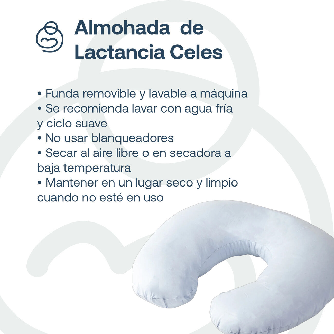 Almohada Lactancia Azul Bebesit