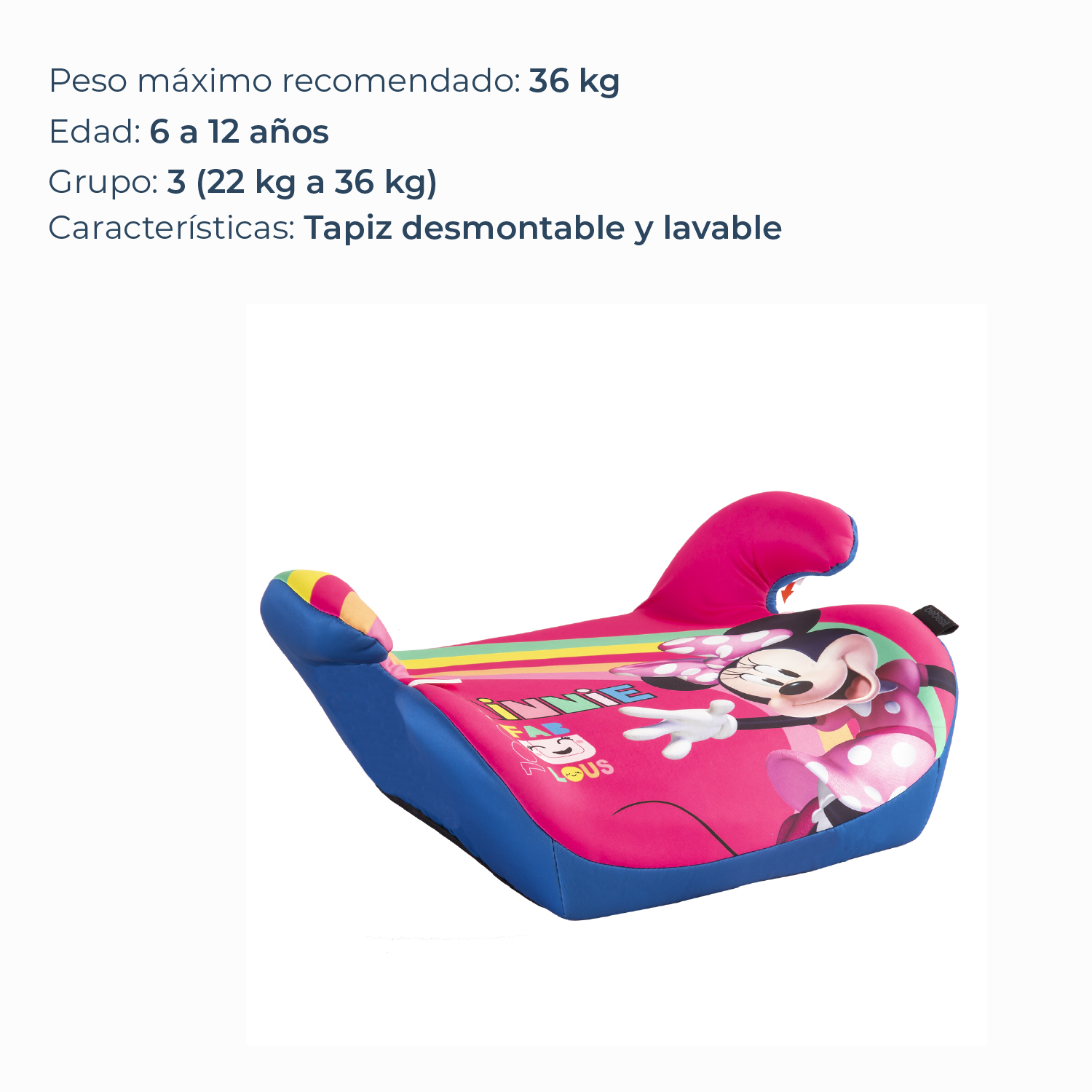 Alzador para Auto Minnie Disney