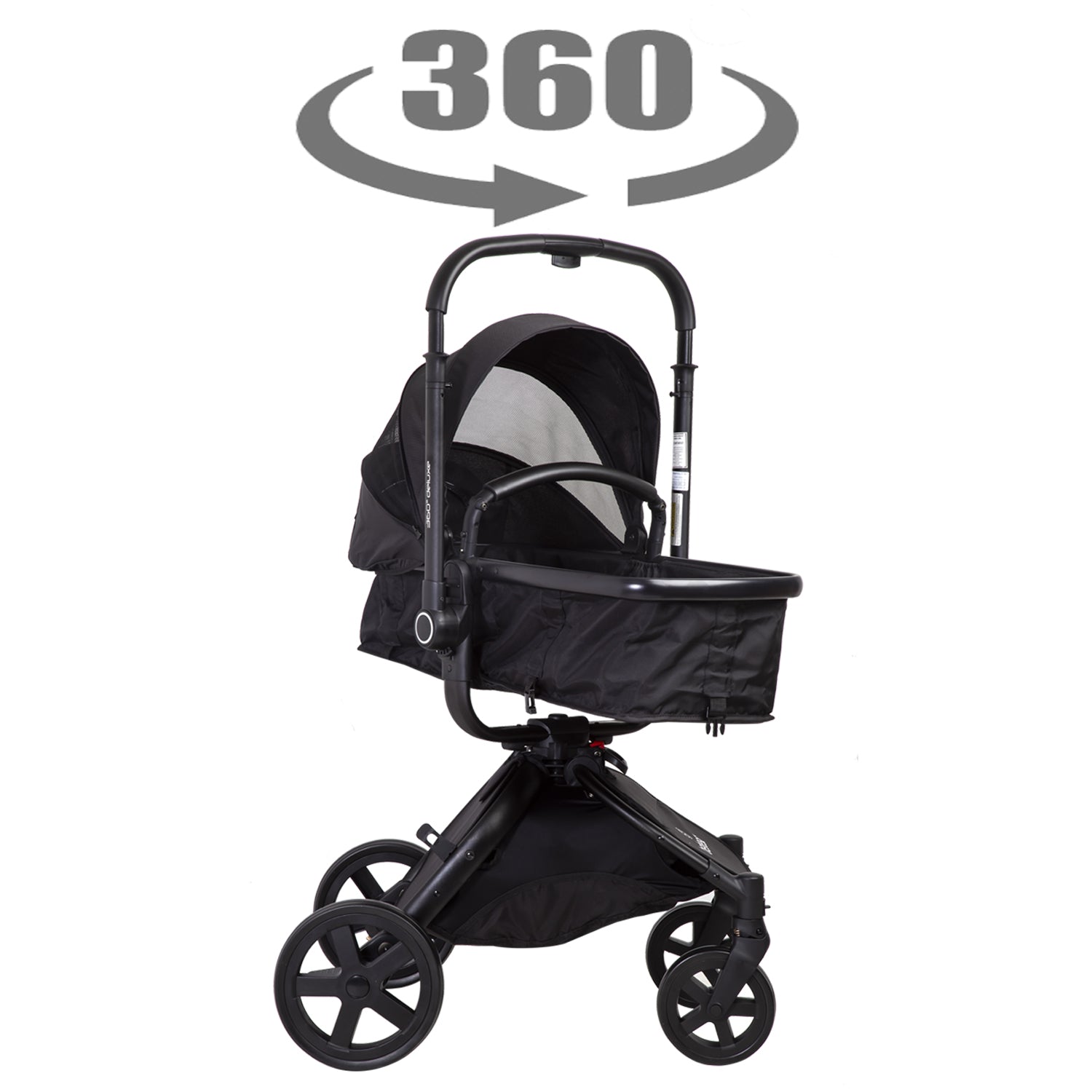 Coche Cuna travel system Deluxe 360° SX  Negro