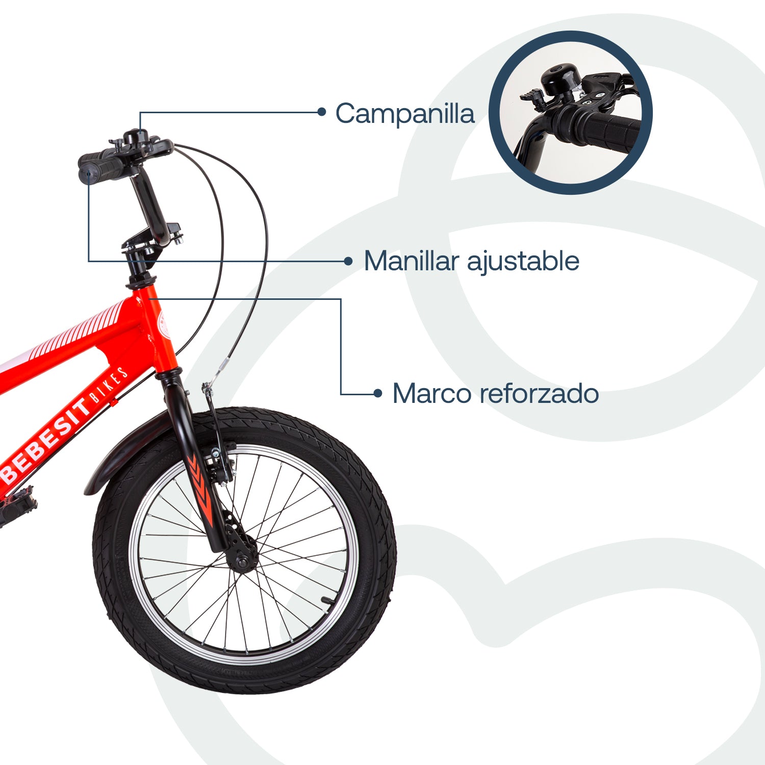 Bicicleta Infantil Canyon Aro 16 Rojo