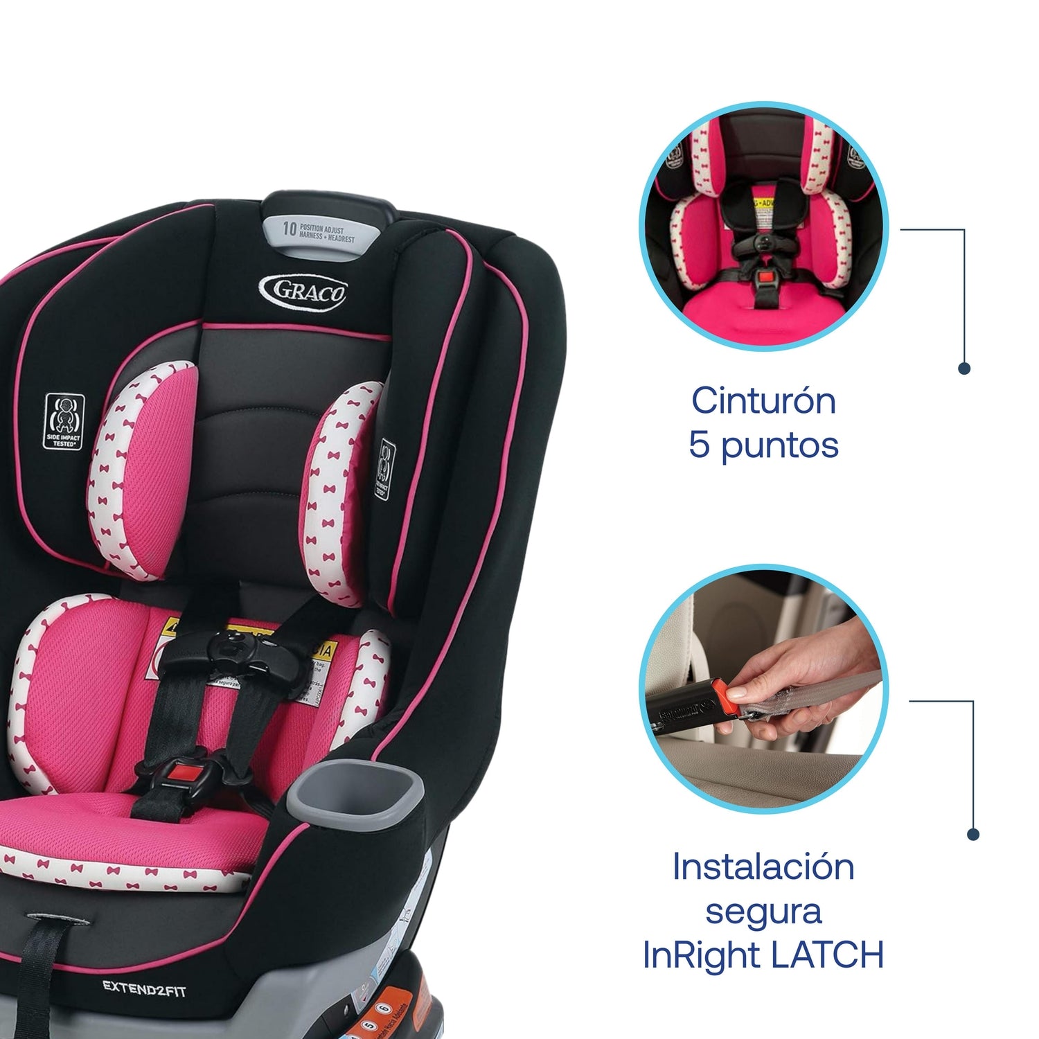 Silla de Auto Convertible Extend2fit Kenzie