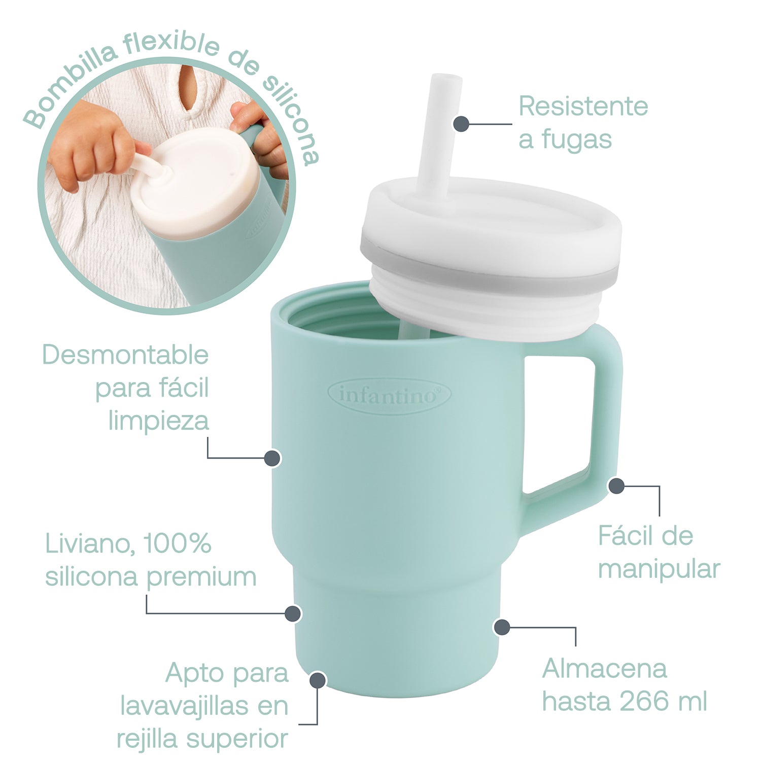 Vaso Entrenamiento My 1st Tumbler Moody Blue