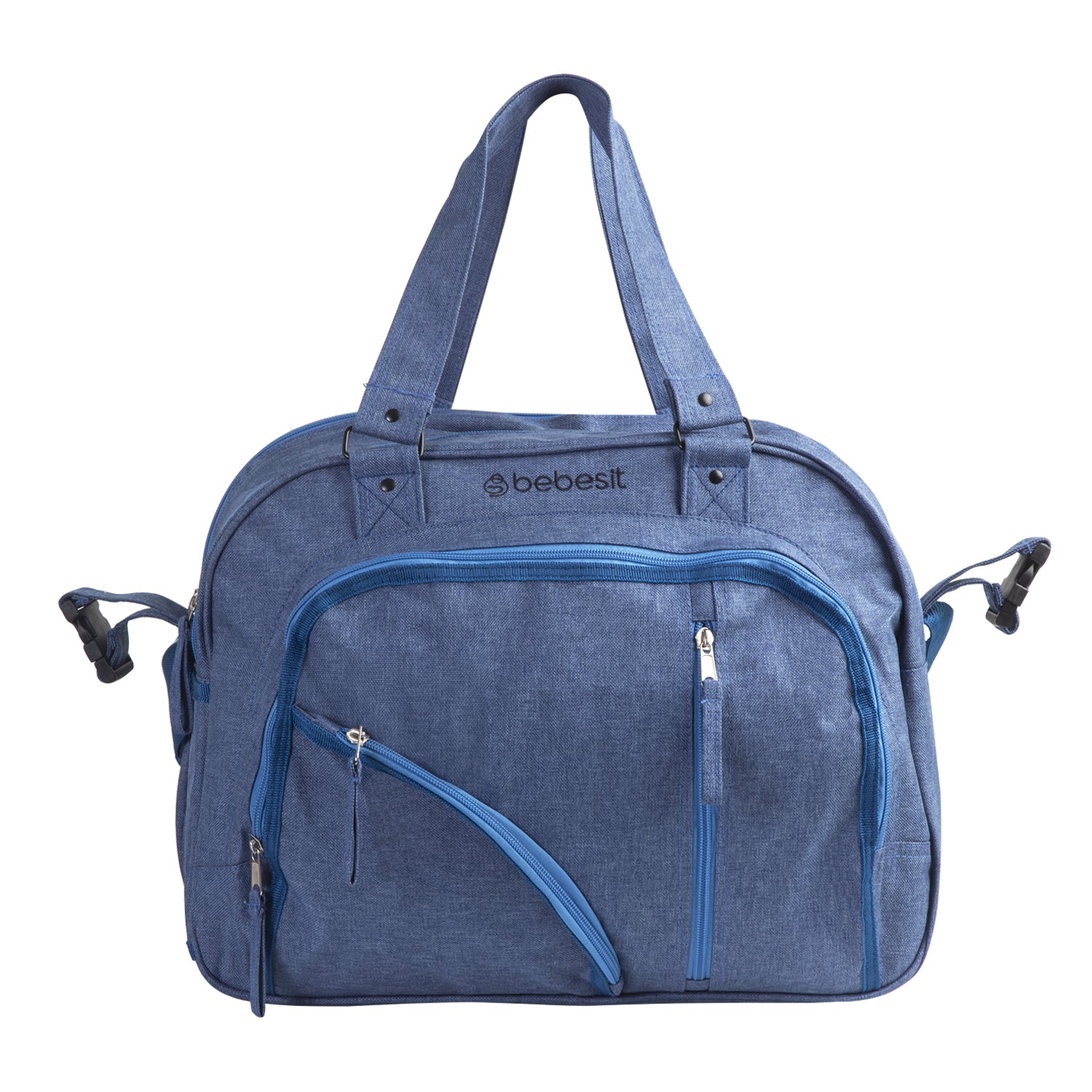 Bolso Maternal Azul Melange