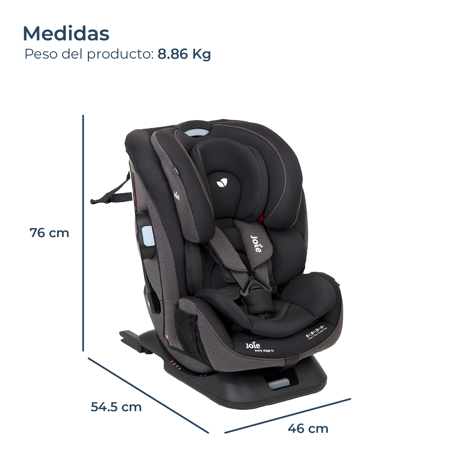 Silla de Auto Convertible Every Stage FX Coal