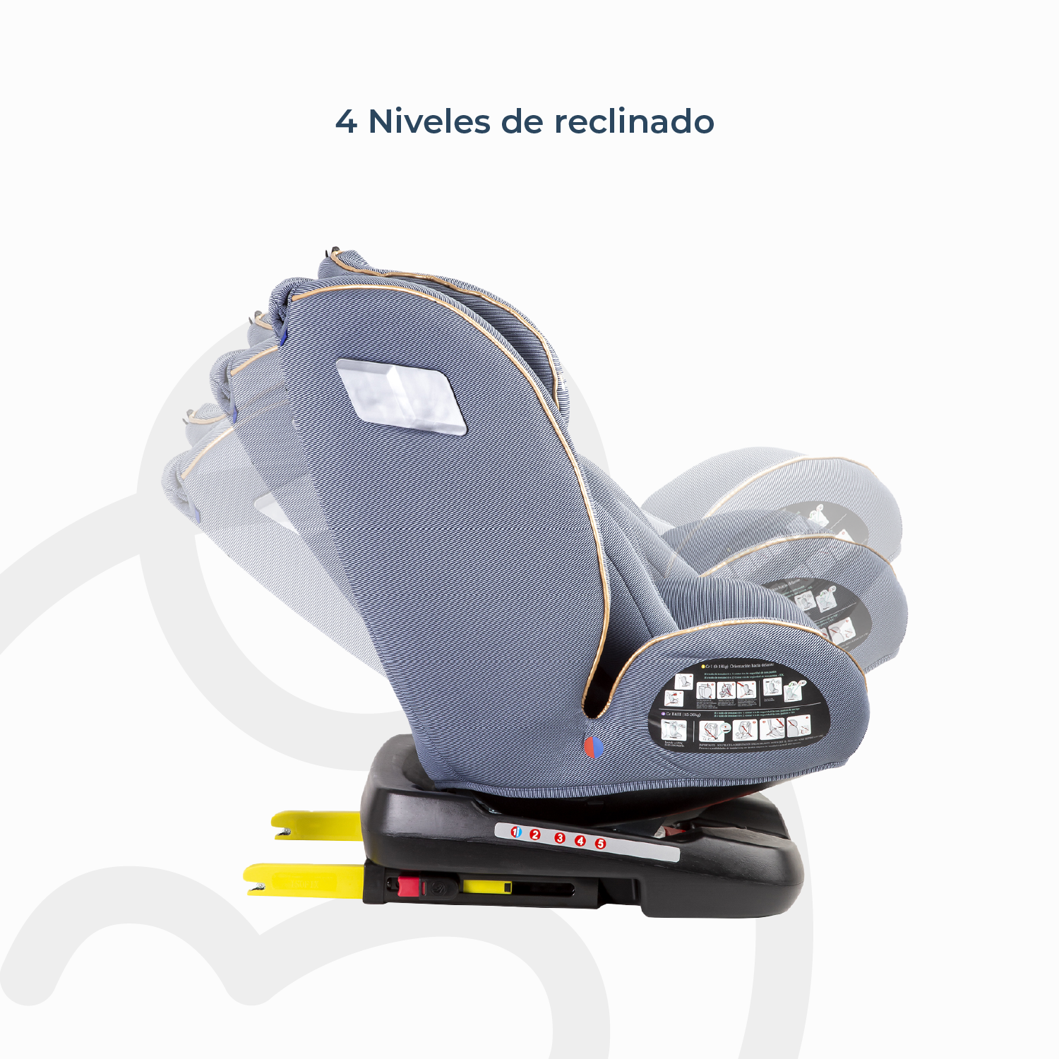 Silla de Auto Convertible 360° Isofix Supra Azul claro