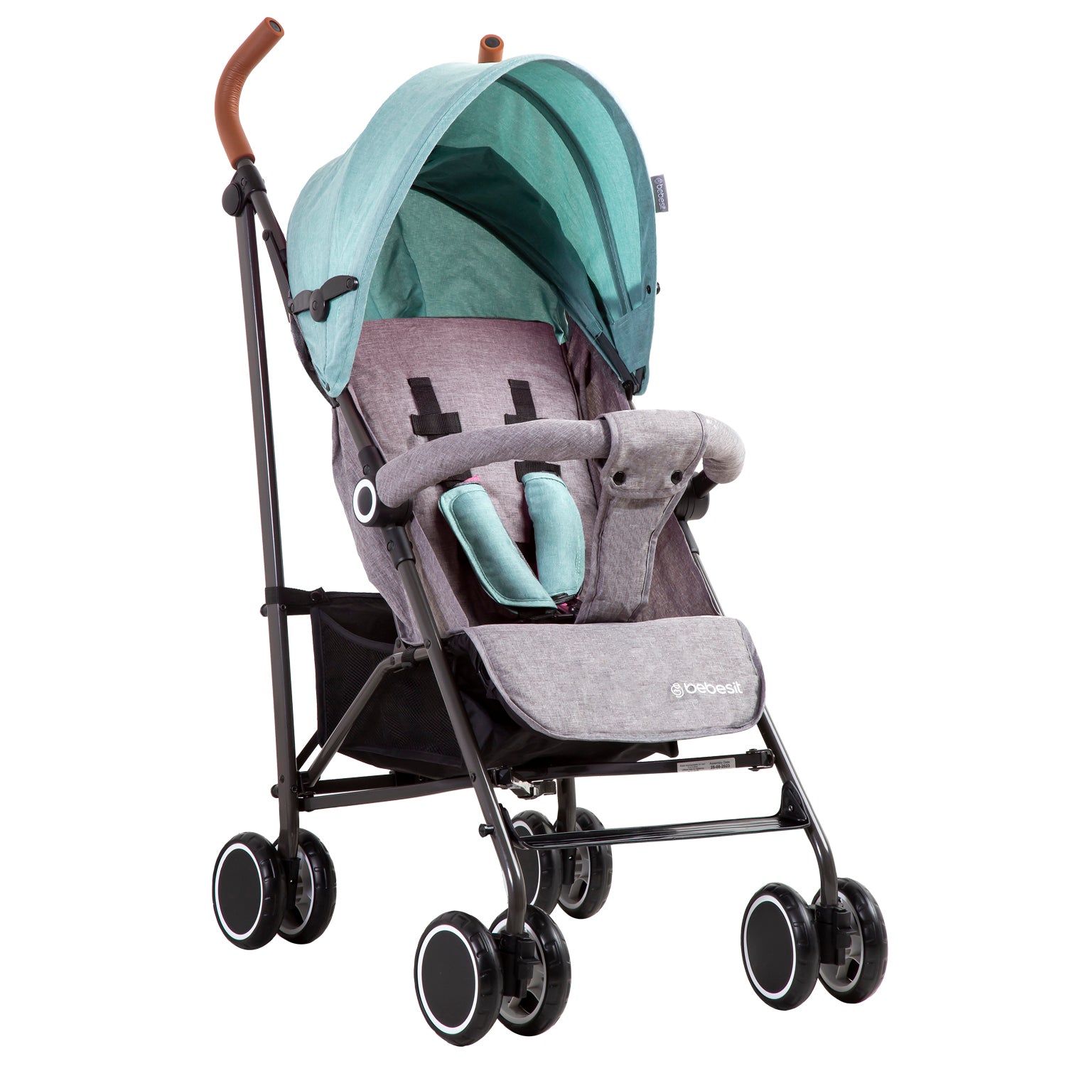 Coche Paragua Clap Melange Verde