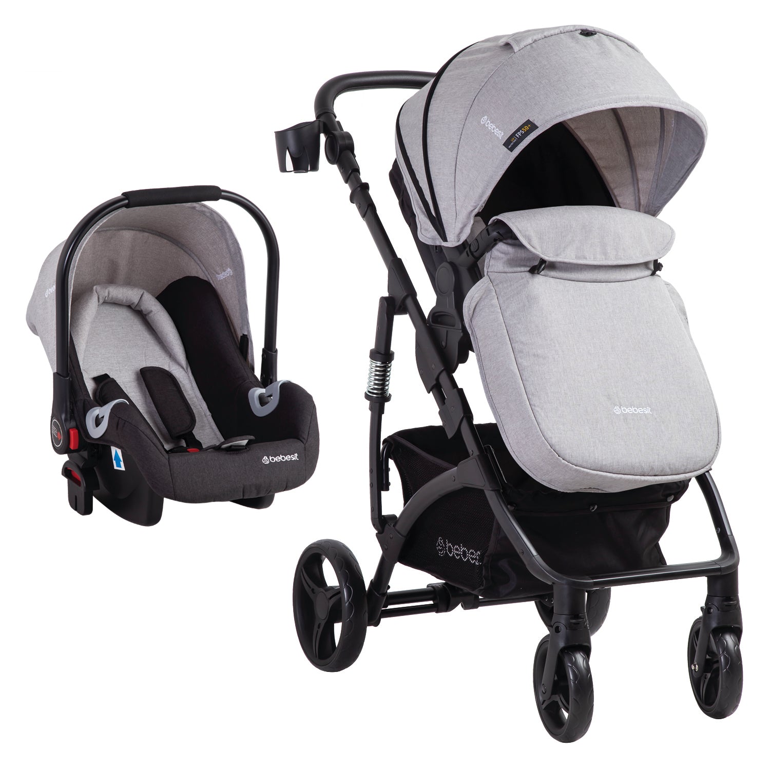 Coche Cuna travel system Explorer LX Gris