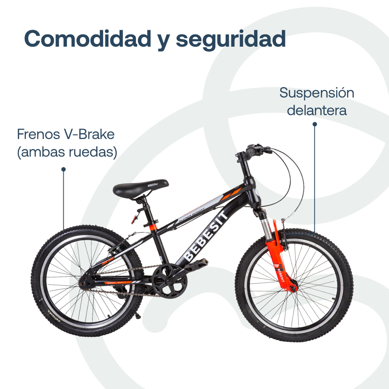 Bicicleta Infantil  Kyson Aro 20 Roja