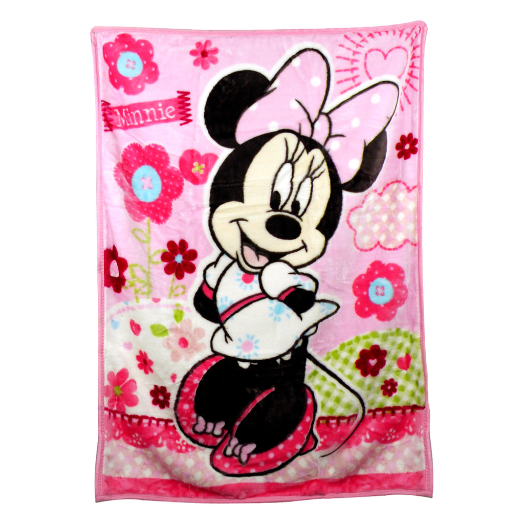Cobertor cuna Minnie Rosado