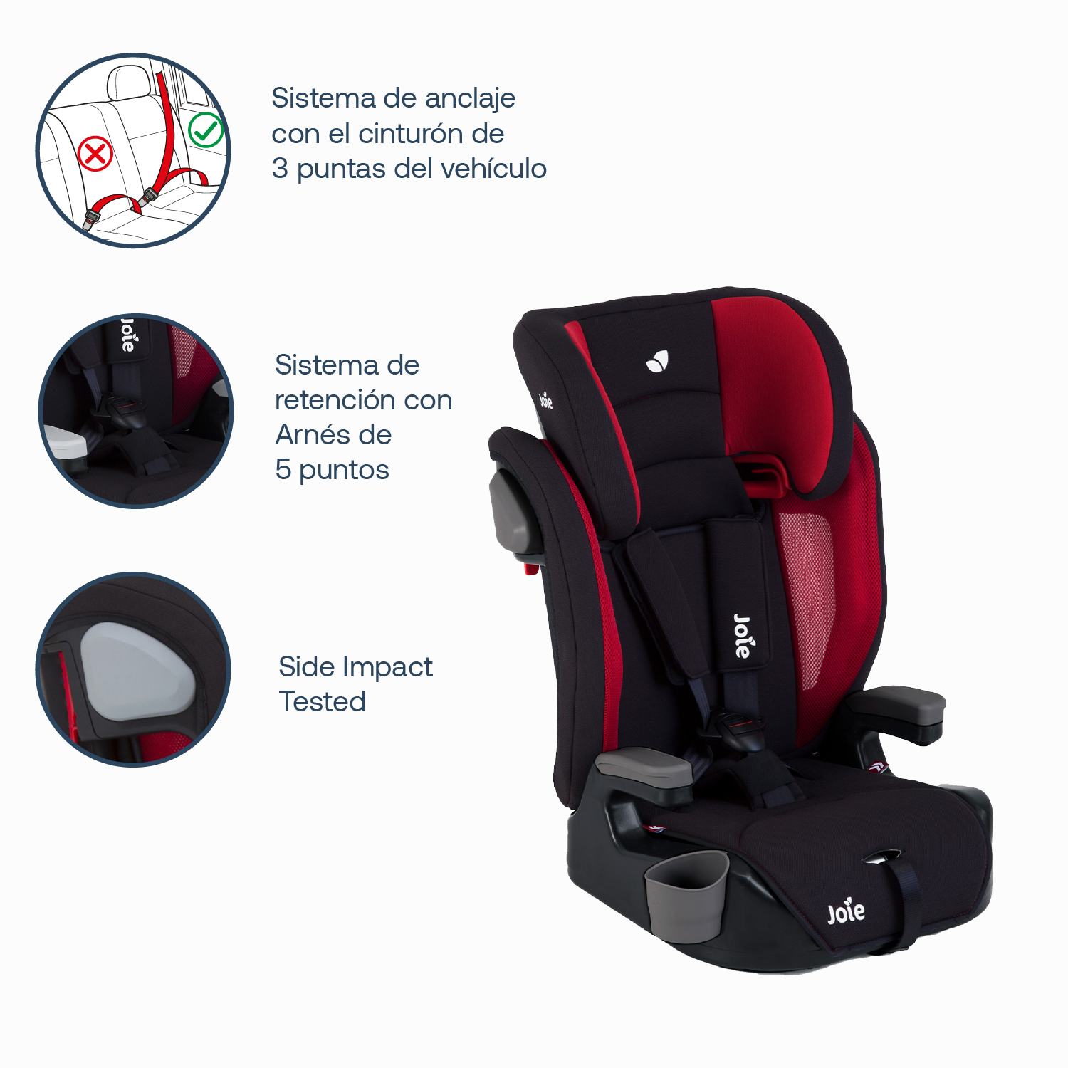 Silla de Auto Butaca Elevate - Cherry