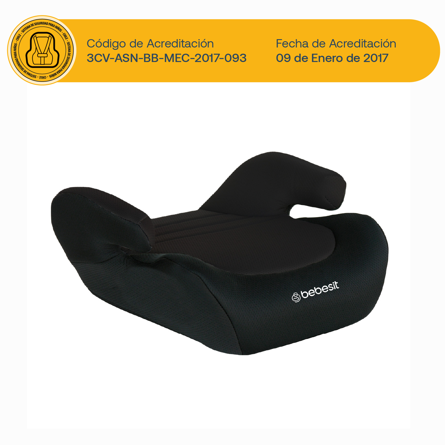 Alzador Booster Negro Bebesit