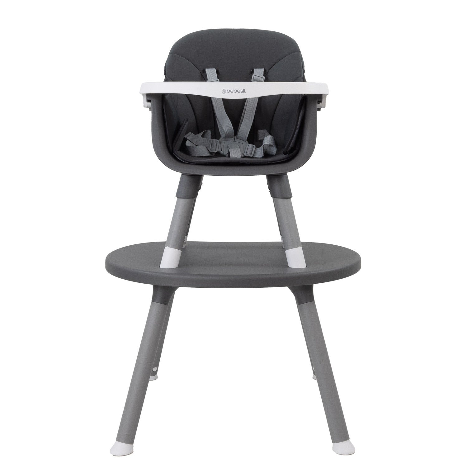 Silla de Comer Baby Desk 4 en 1 Gris