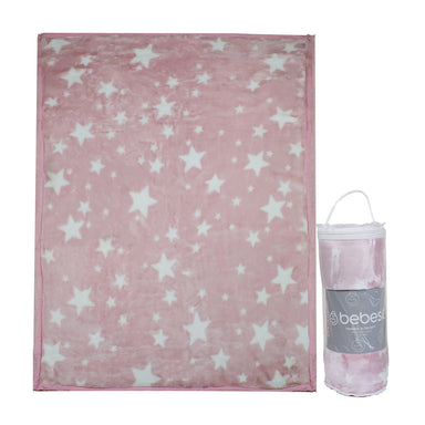 Frazada Ultra Soft Estrella 110x140cm Rosa...