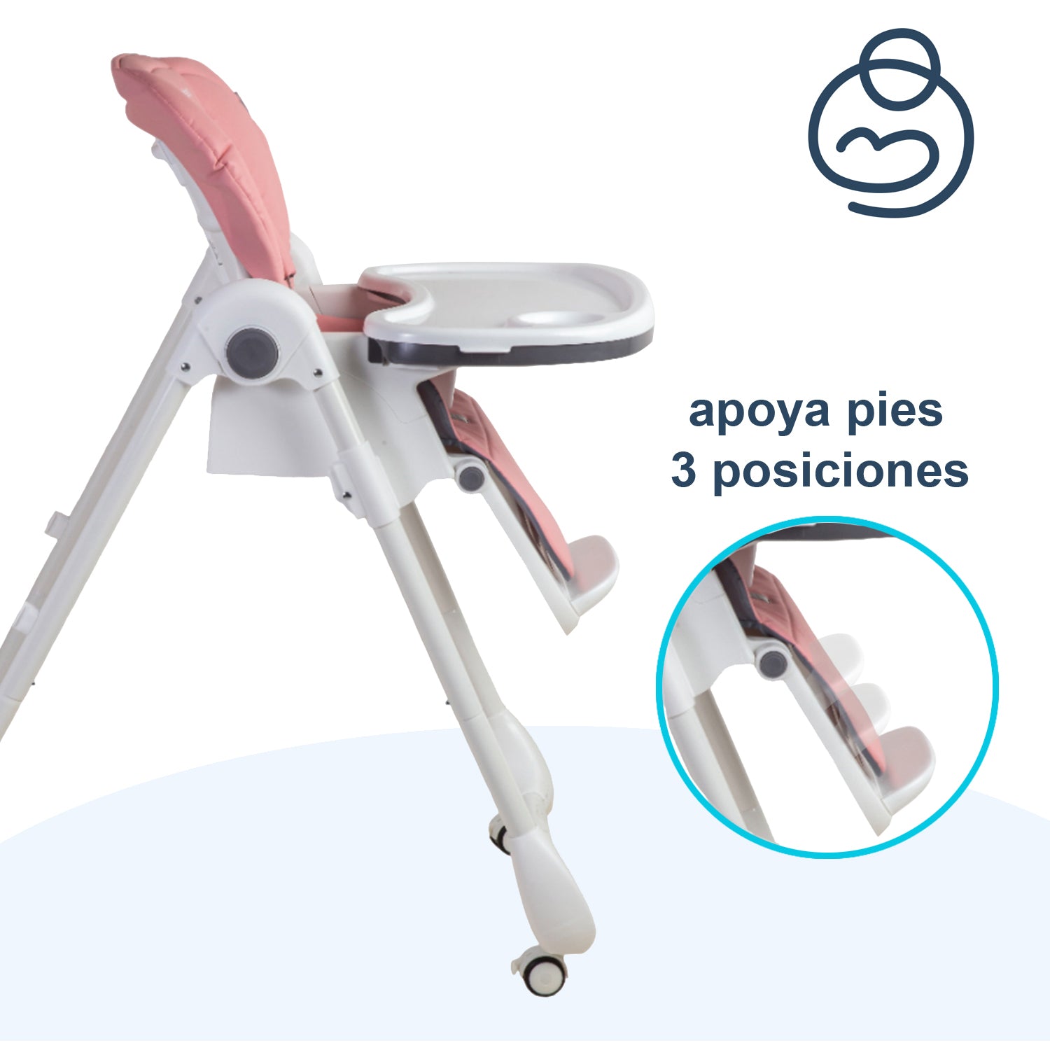 Silla de Comer EasyFeed Rosado