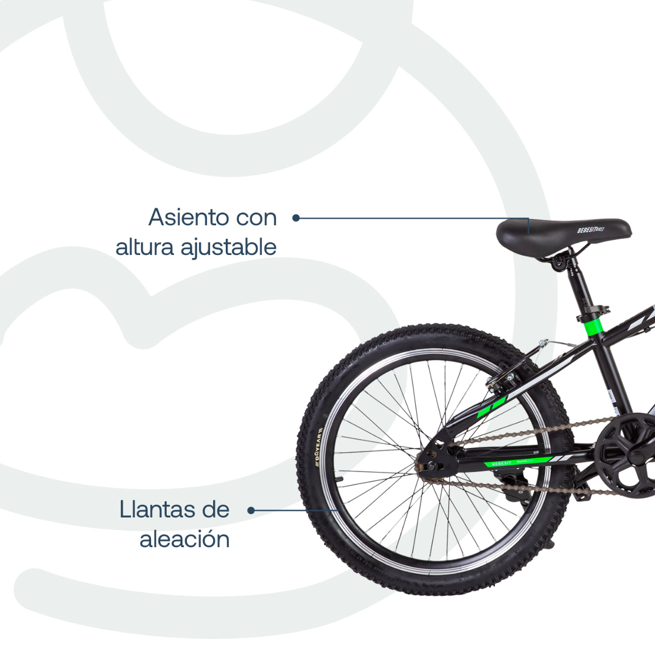 Bicicleta Infantil  Kyson Aro 20 Verde
