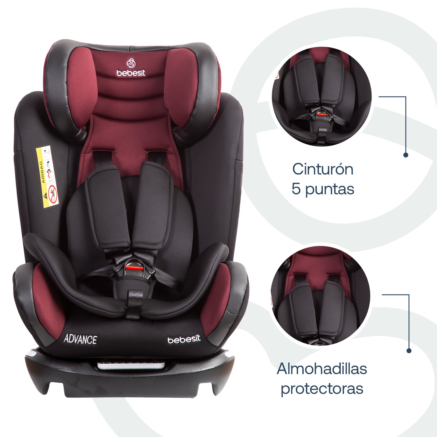 Silla de Auto Convertible Advance Roja