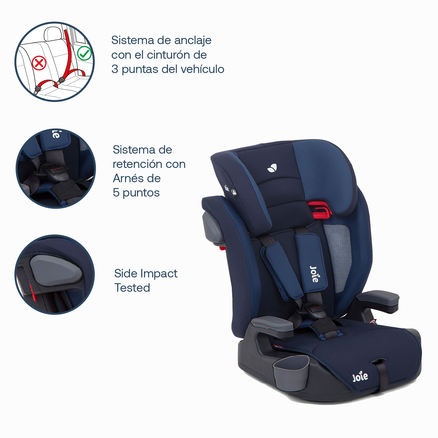 Silla de Auto Butaca Elevate Azul