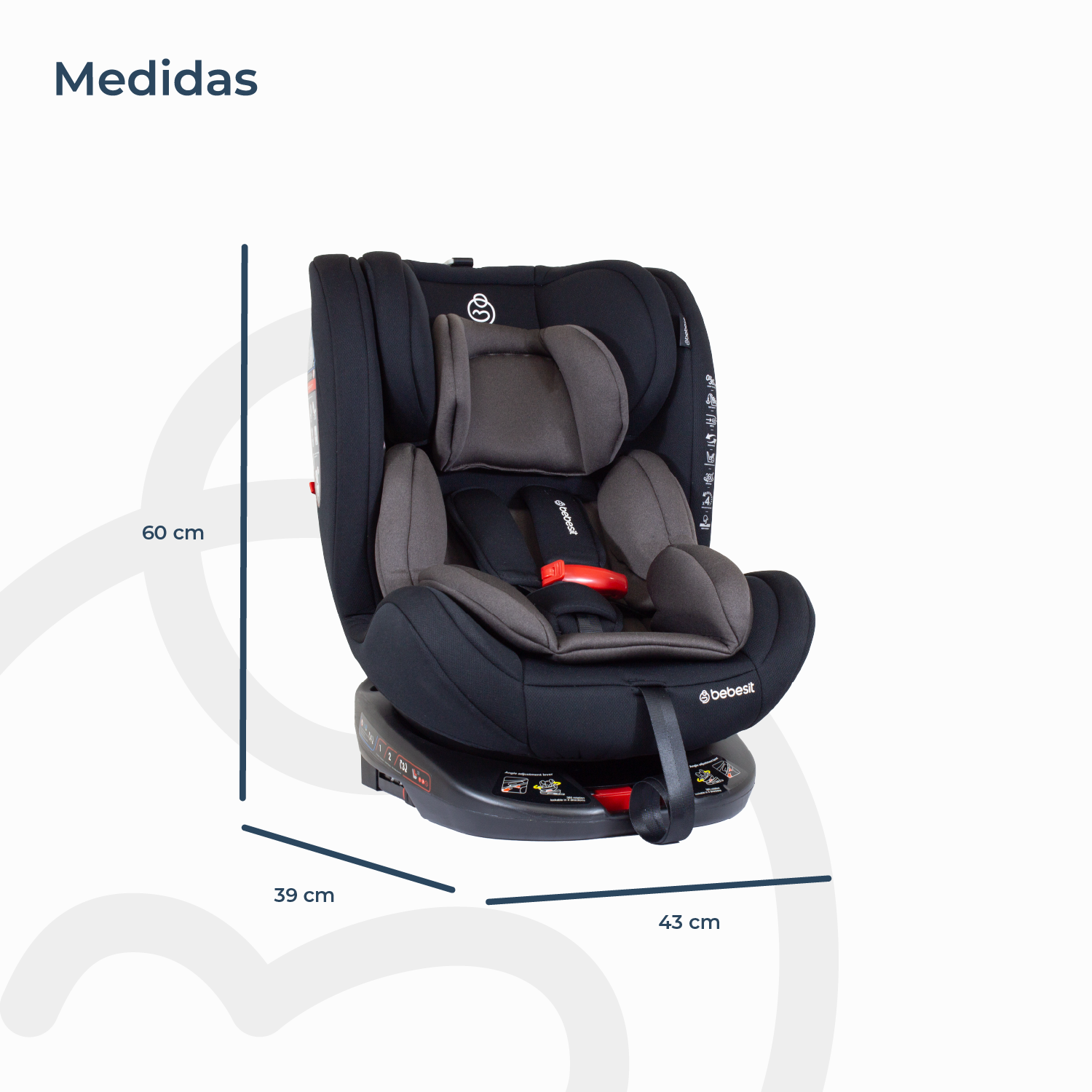 Silla de Auto Convertible 360 OneFix Dark Brown