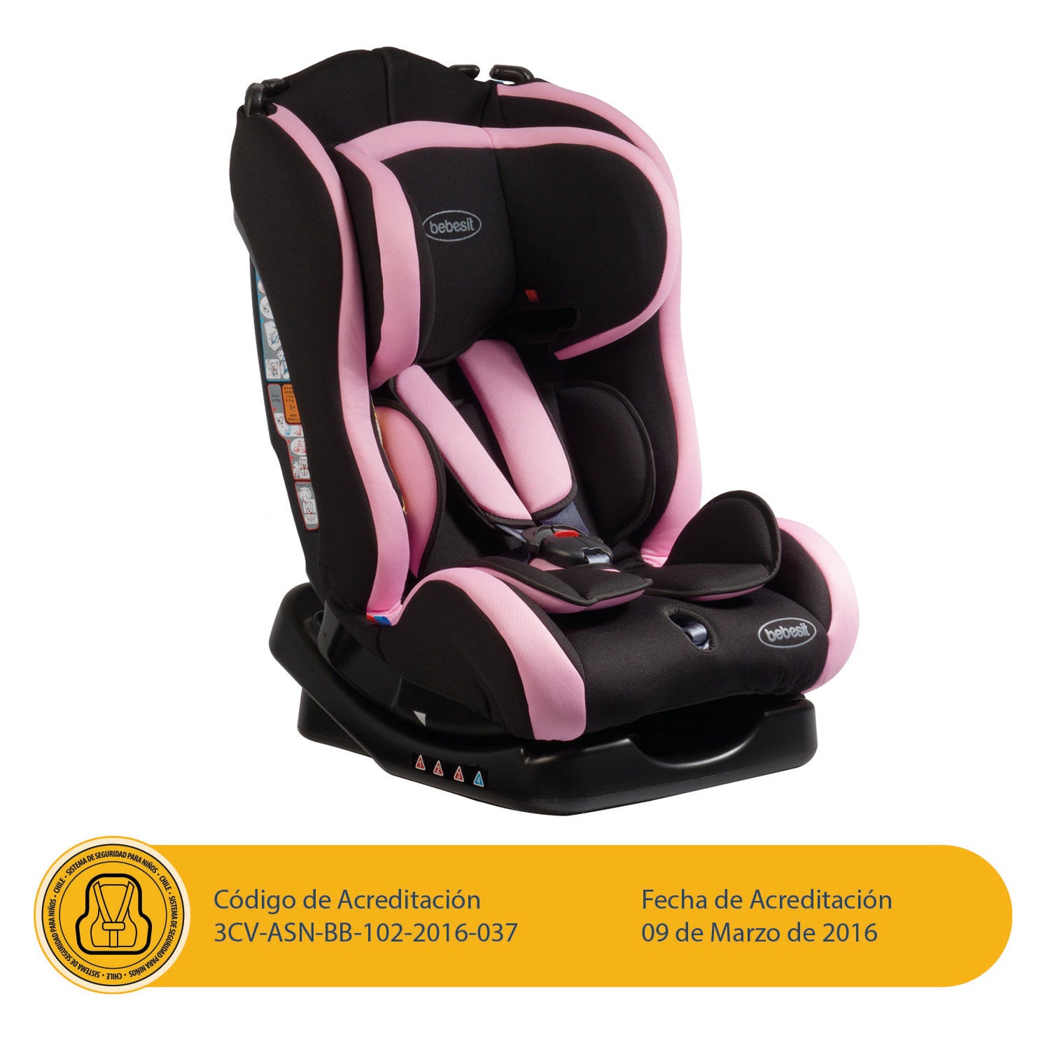 Silla de Auto Convertible Orbit Rosada