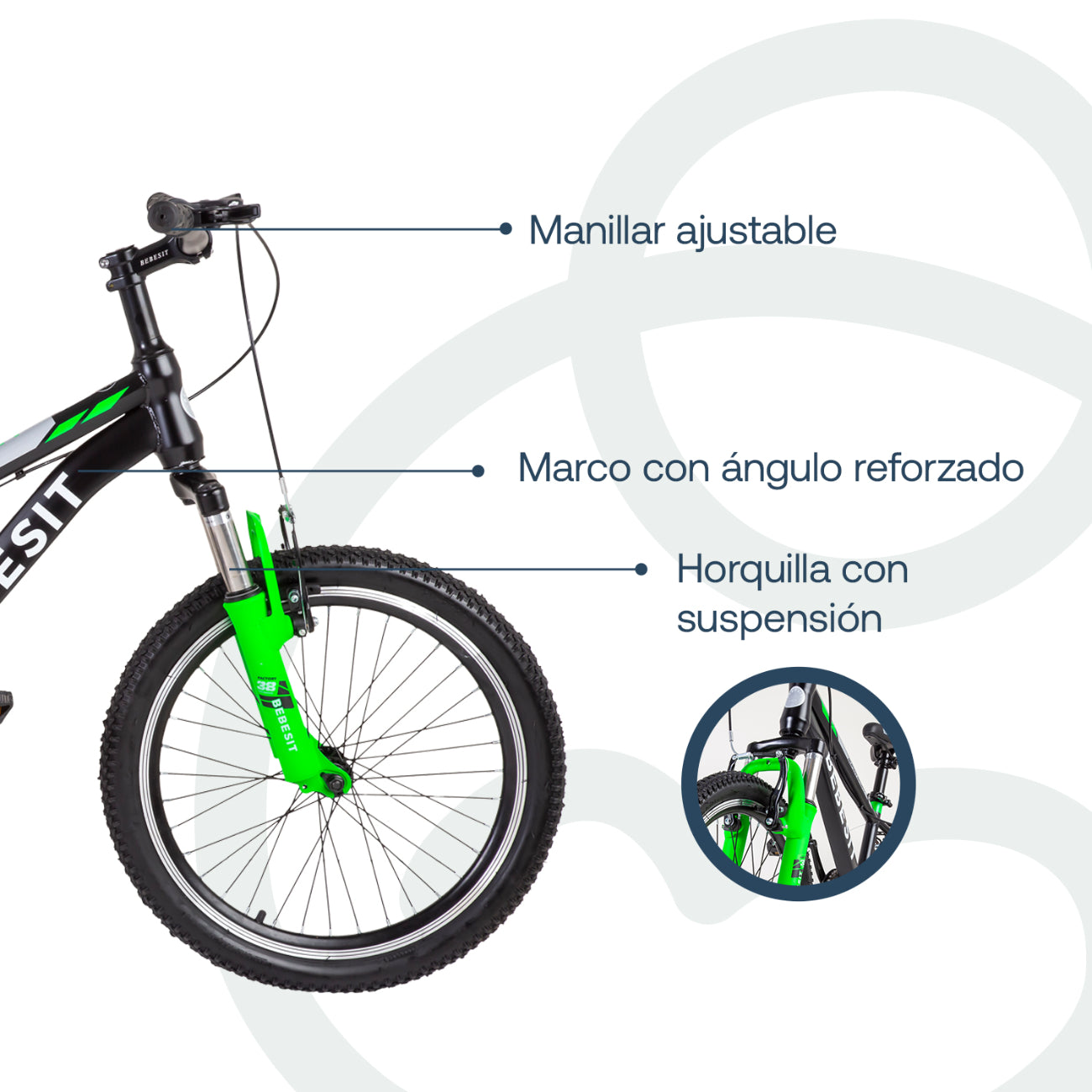 Bicicleta Infantil  Kyson Aro 20 Verde