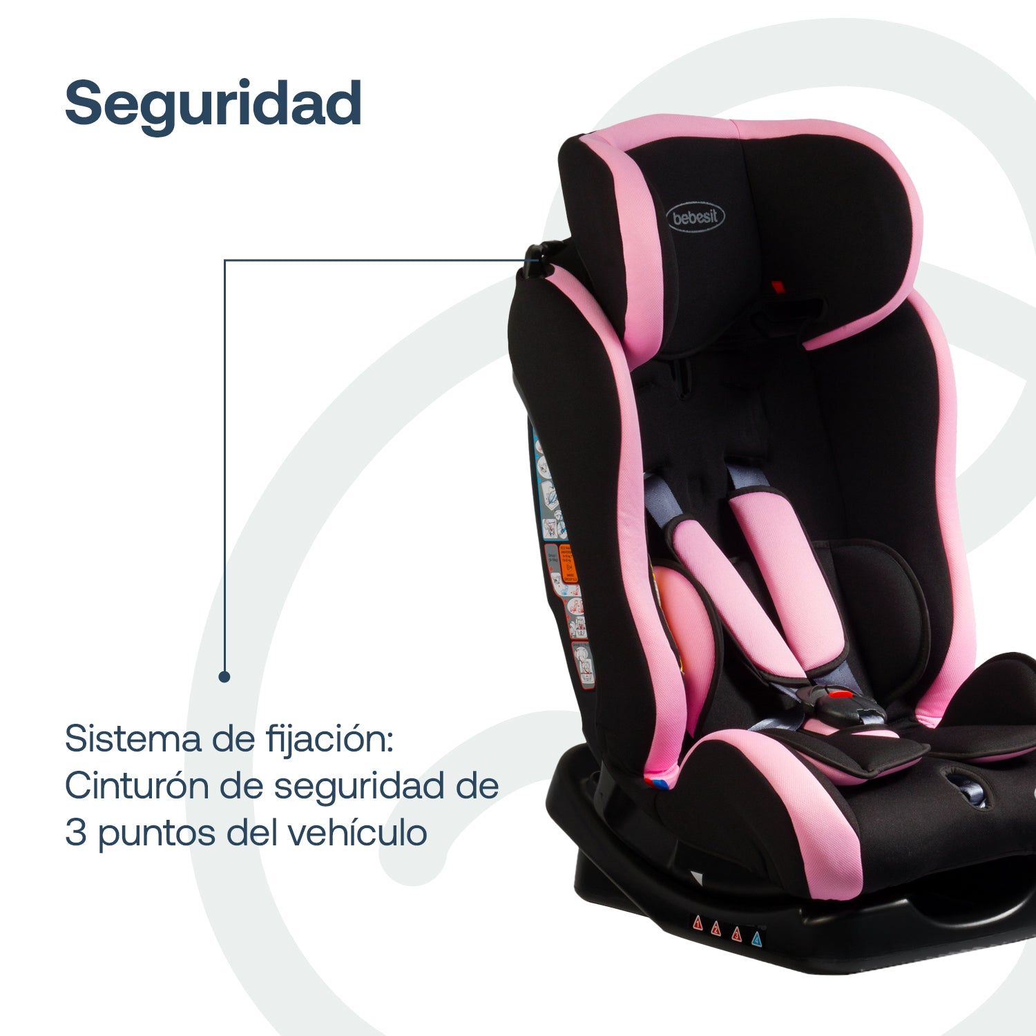 Silla de Auto Convertible Orbit Rosada