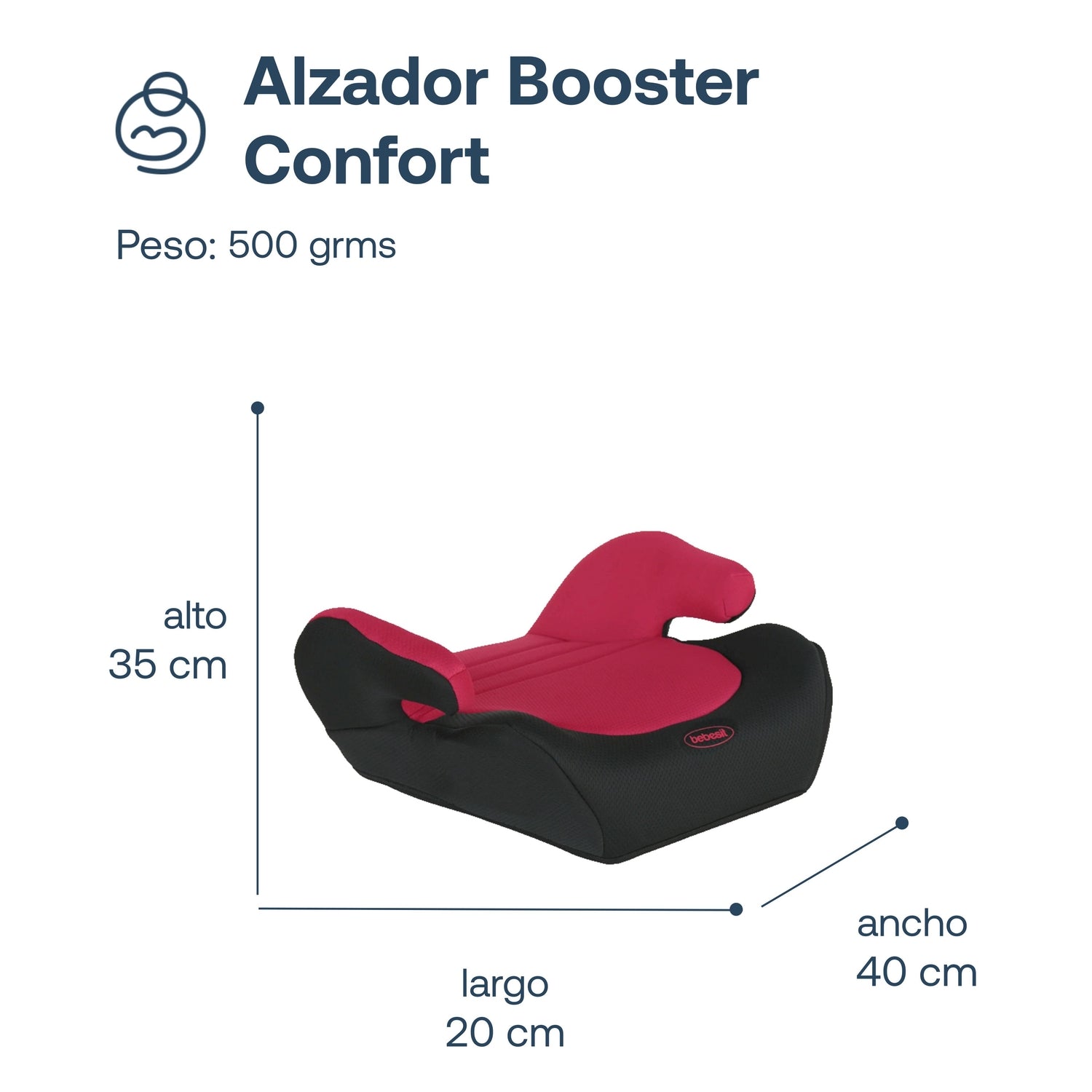 Alzador Booster Confort Rojo