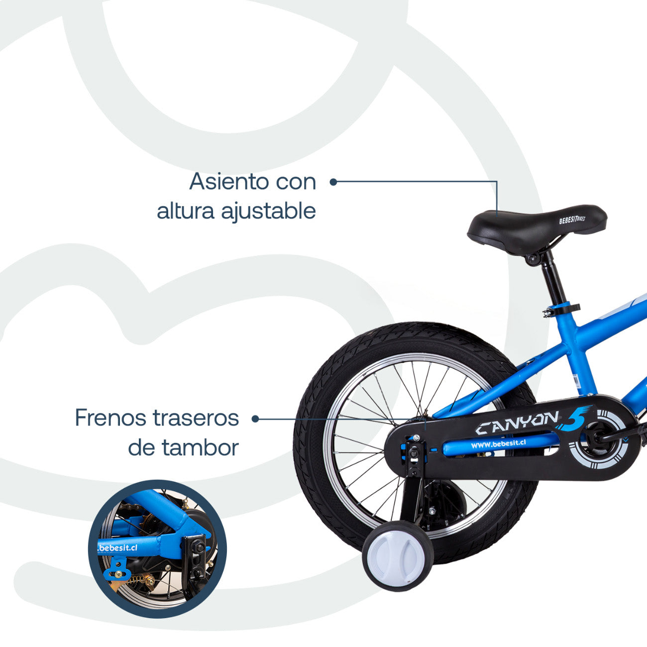 Bicicleta Infantil Canyon Aro 12 Azul