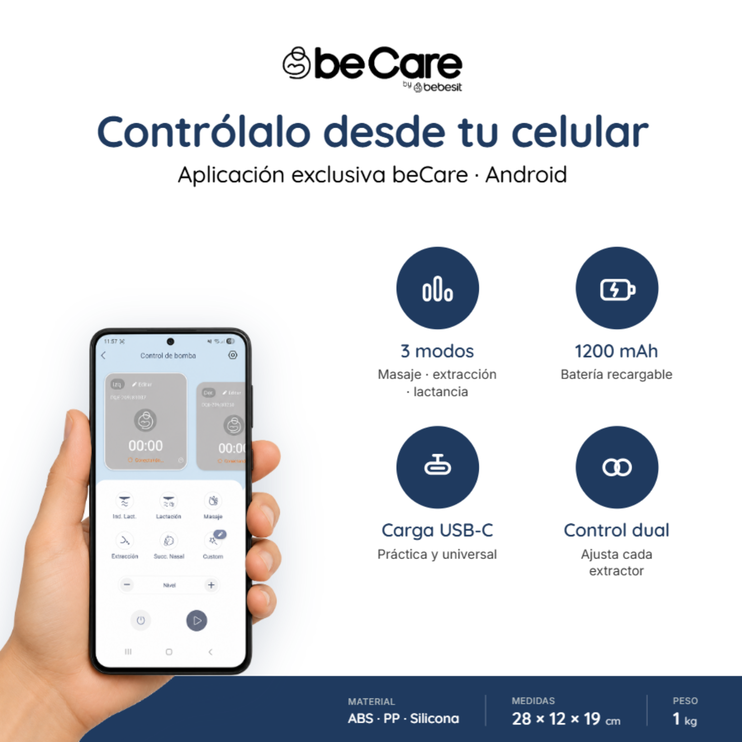 Extractor Leche Materna Eléctrico Portátil Aspirador Nasal